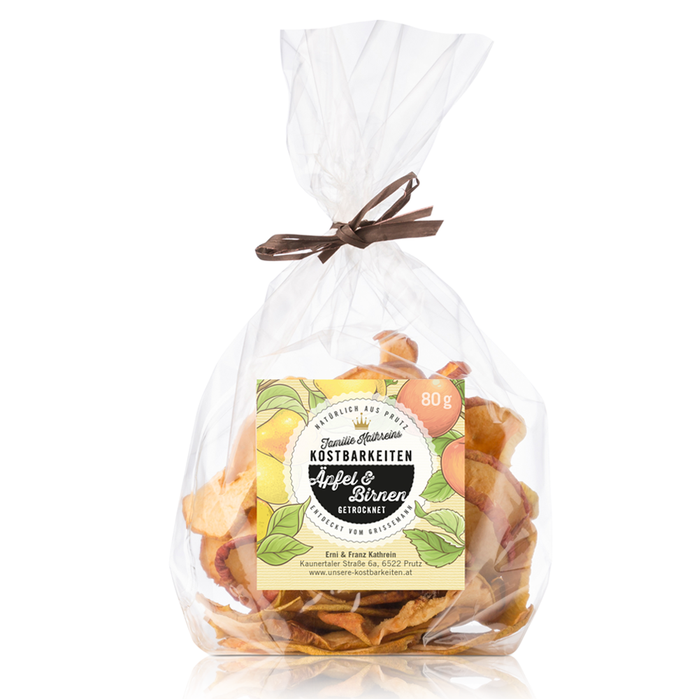 Dörrobst Apfel-Birne 80 g